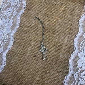 Silver tikka headpiece jewelry indian